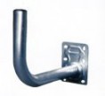 Suporte de parede para Antena de 80cm, TUBO em L, FERRO ZINCADO, Diametro 40mm